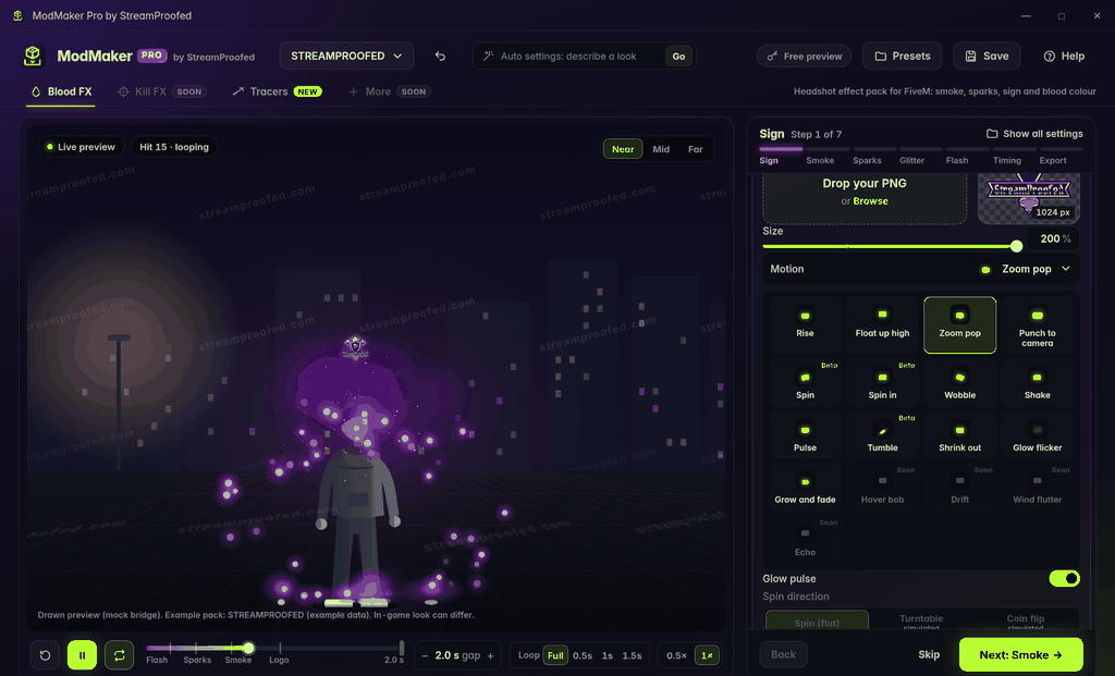 ModMaker Pro: Build Your Own FiveM Blood FX | StreamProofed